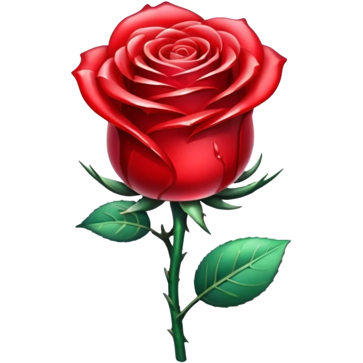 Red chrystal rose emoji