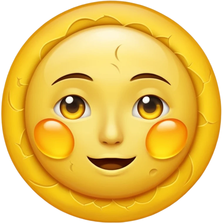 moon in front of the sun (in an eclipse) with classic emoji tear emoji