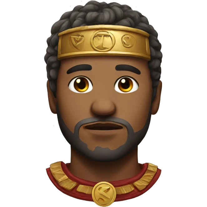 face with roman symbol on the forehead emoji