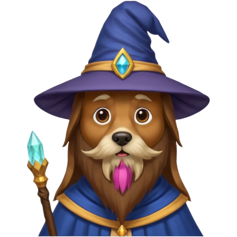 Dog wizard emoji