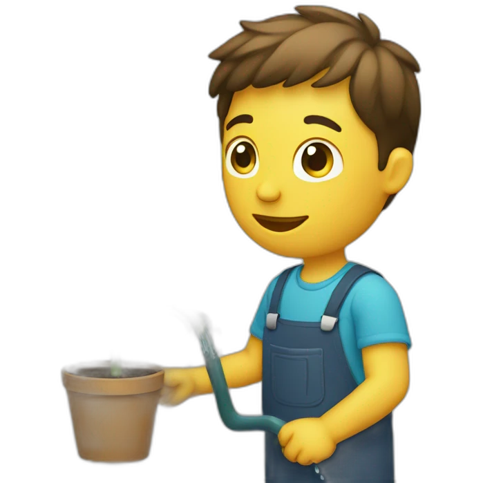 a person watering a plant emoji