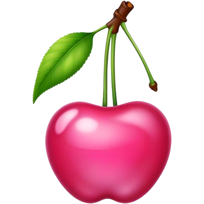 Pink cherry’s  emoji
