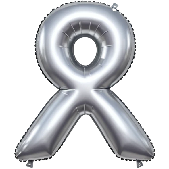 Foil balloon letter A emoji