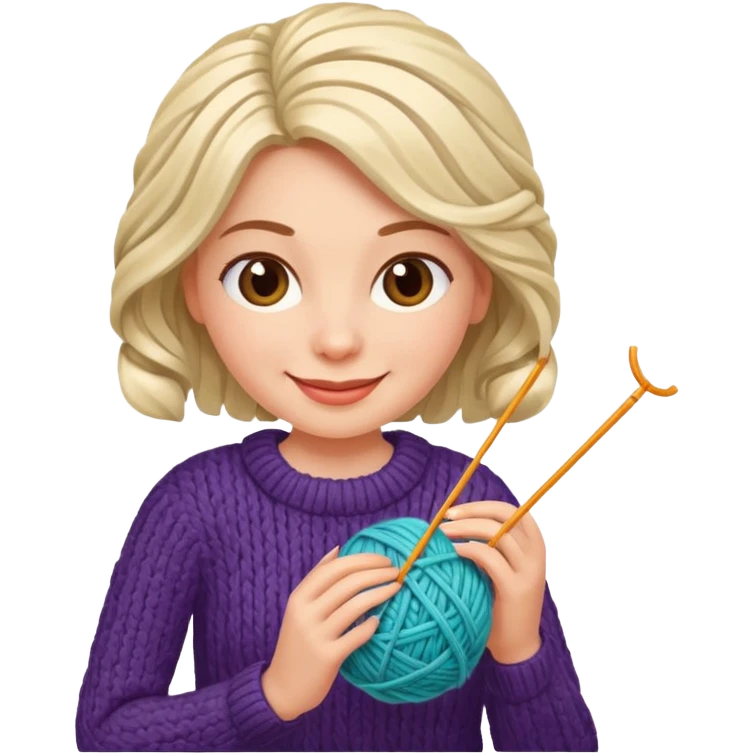  Woman Knitting emoji emoji