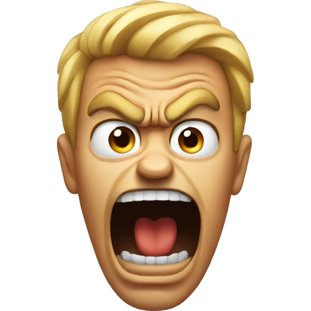 Angry screaming emoji emoji