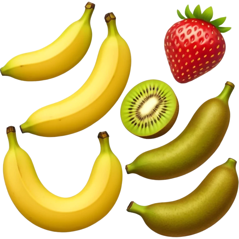 EMOJI DE BANANA, MORANGO, KIWI emoji
