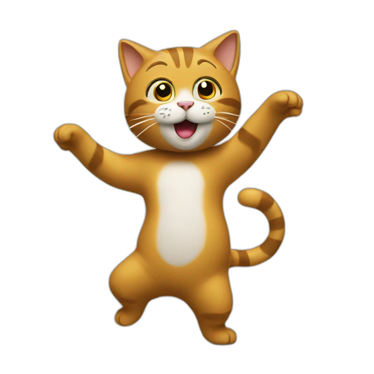 Un chat qui danse emoji
