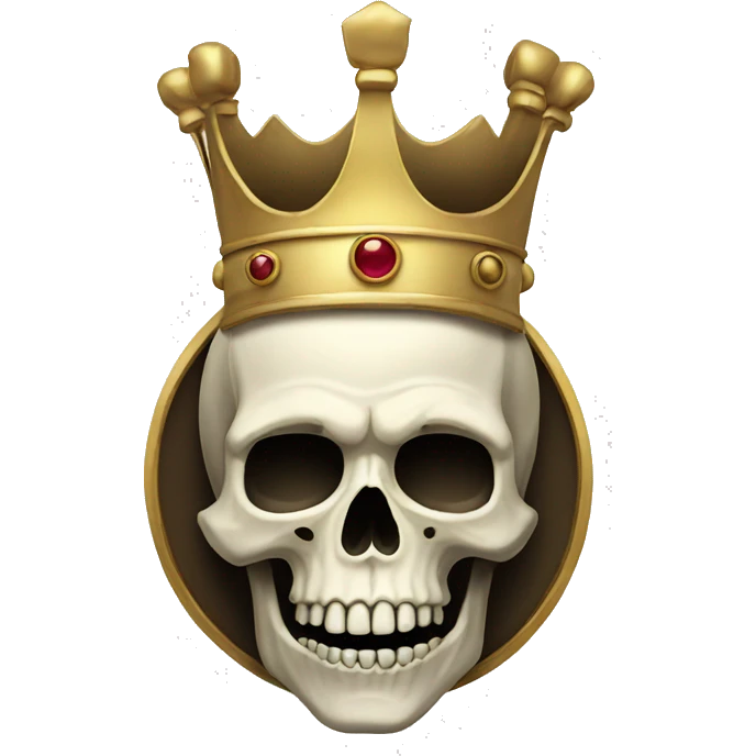 Skull with crown emoji