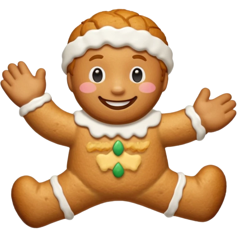ginger man biscuit emoji