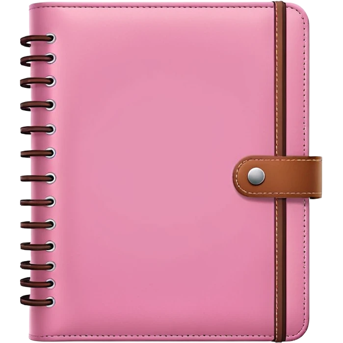 Pink planner emoji