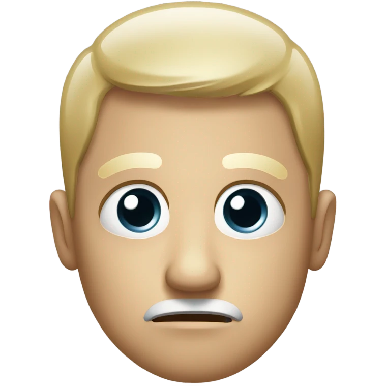 Warning face emoji