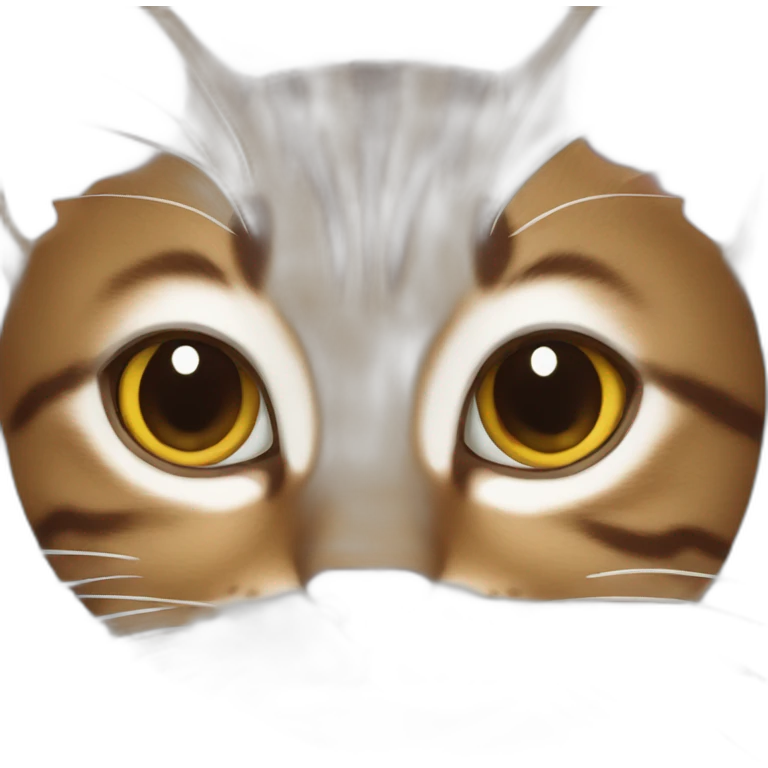 Brown tabby cat and white cat emoji
