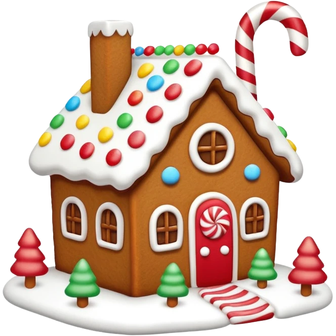 Gingerbread house emoji