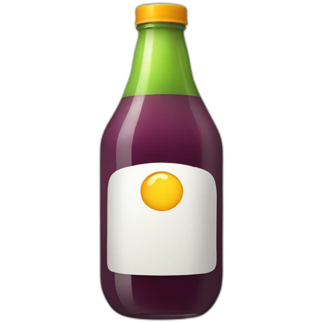 A bottle of juice emoji