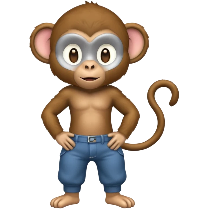 a monkey in pants  emoji