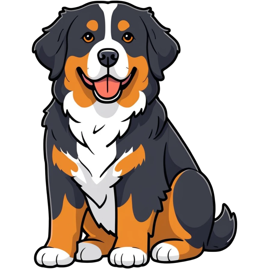 Bernese mountain dog  emoji