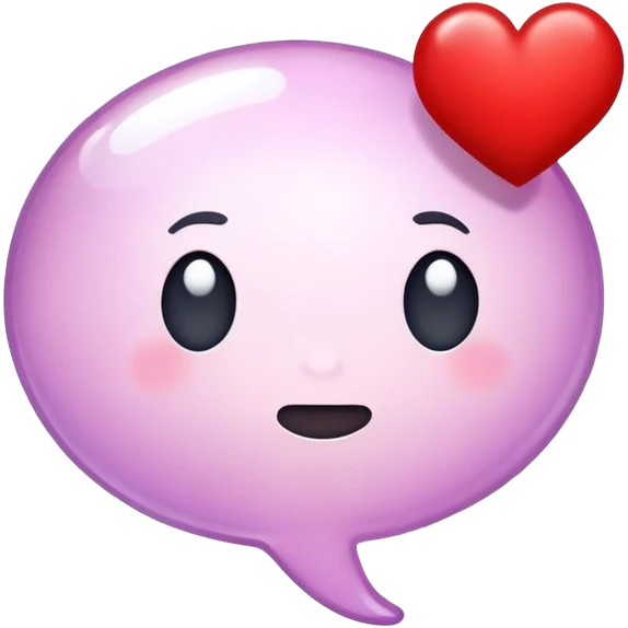 Thinking bubble with a heart inside  emoji