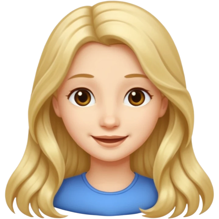 Long hair girl emoji