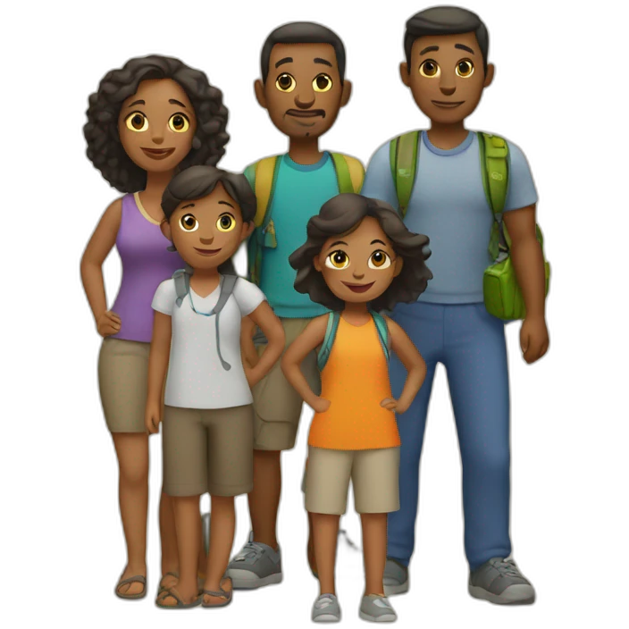 travel family emoji