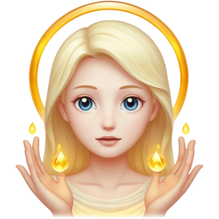 a being made of light emoji