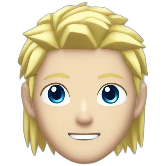 Naruto blonde hair with blue eyes emoji