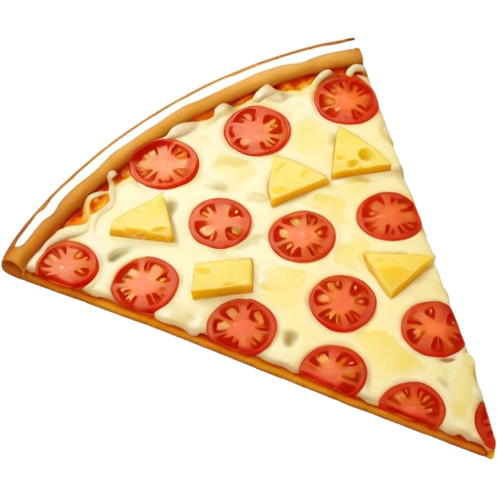 Slide of a pineapple pizza emoji