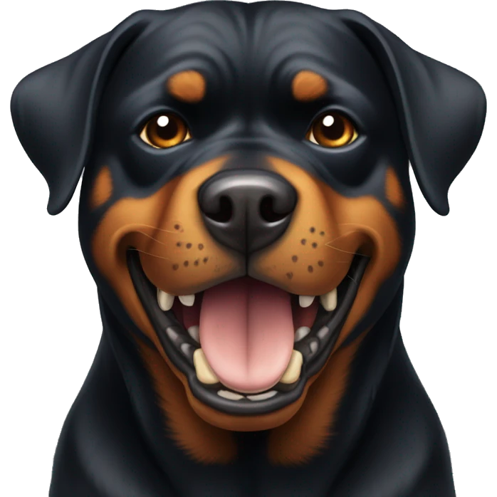 aggressive rottweiler emoji
