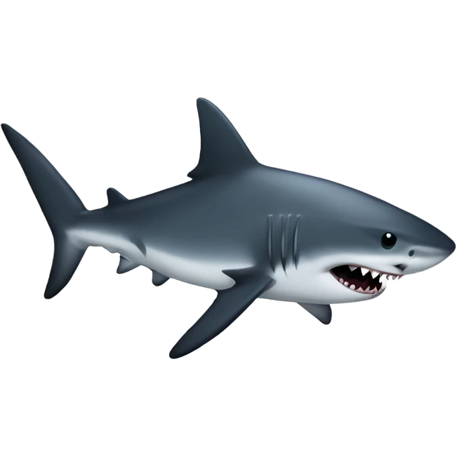 Shark with autism goth emoji