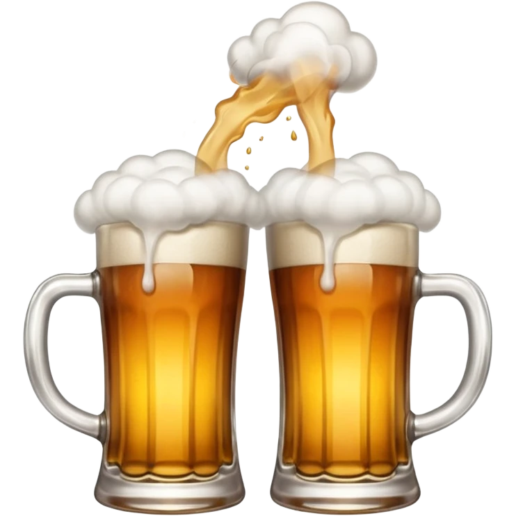 beer clink emoji combined with puff emoji emoji