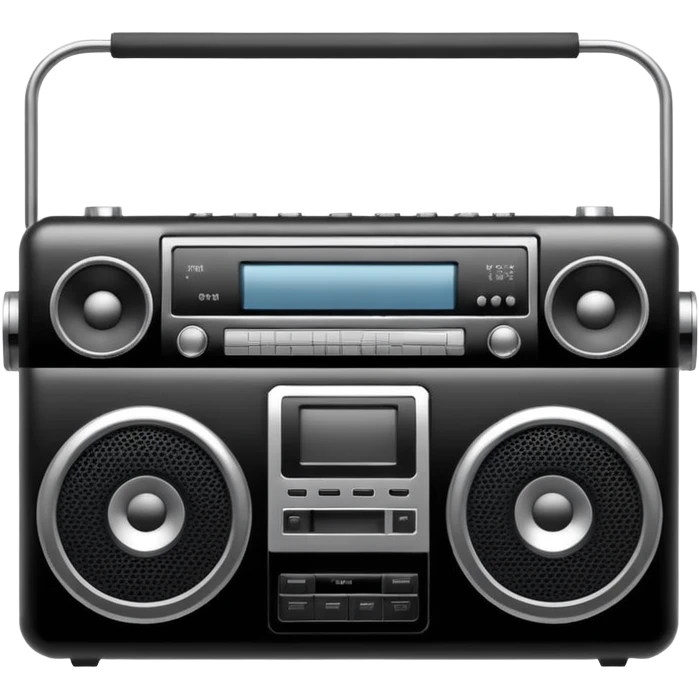 minimalistic boombox emoji