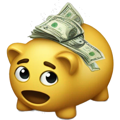 Money going bank emoji