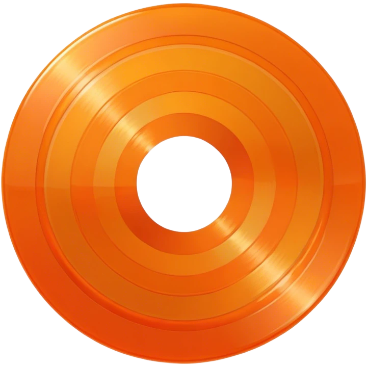record vinyl orange emoji