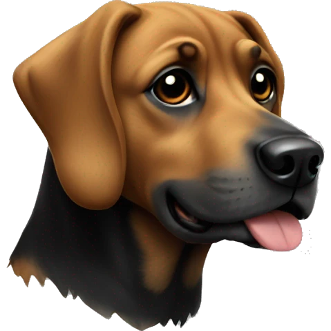 Dog black  emoji