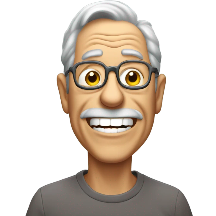 Grandpa blowing farts emoji