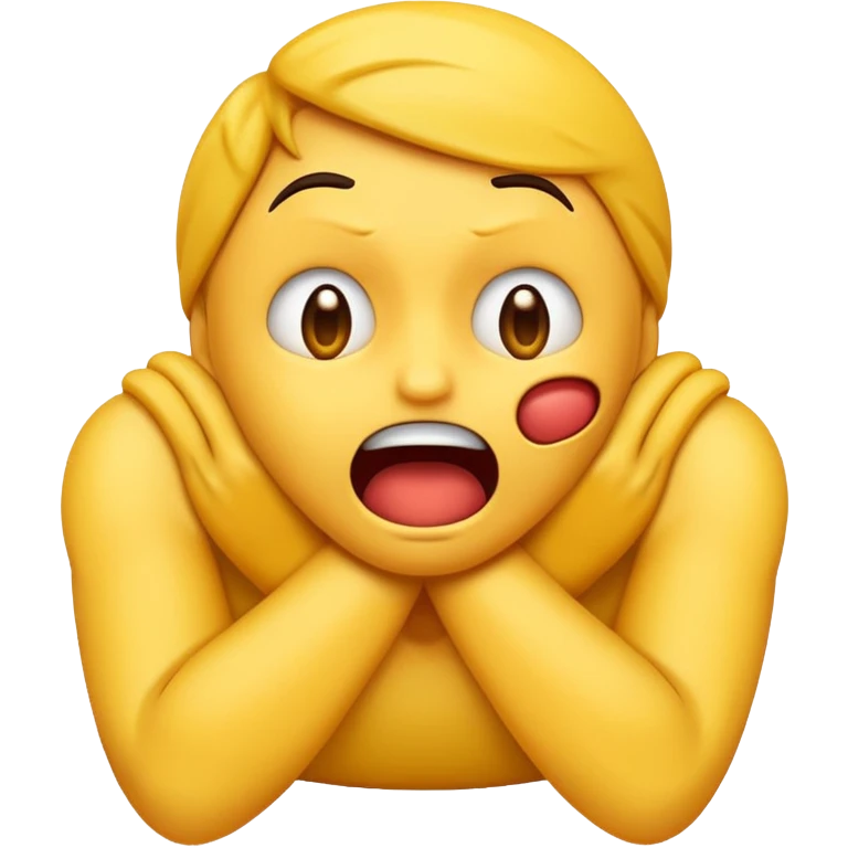 emoji strangling itself  emoji