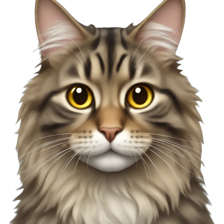 emoji de whatsapp de un gato mainecoon emoji