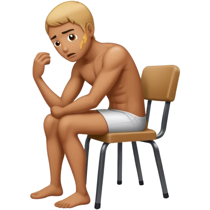person hitting his head with a chair emoji