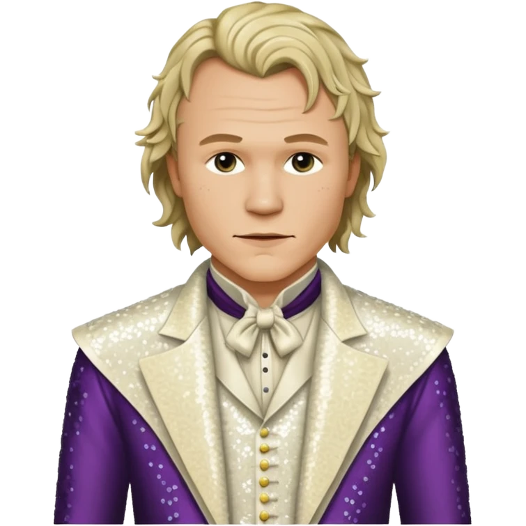 Heath Ledger as Ennis Del Mar with ivory sequin outfit emoji