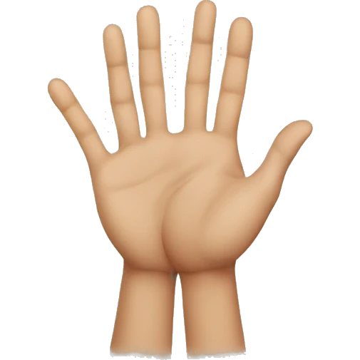 hands with big crossing front representing no hands emoji