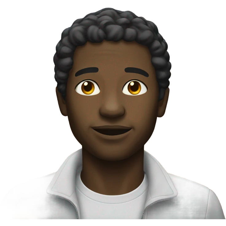 Black man in heaven emoji