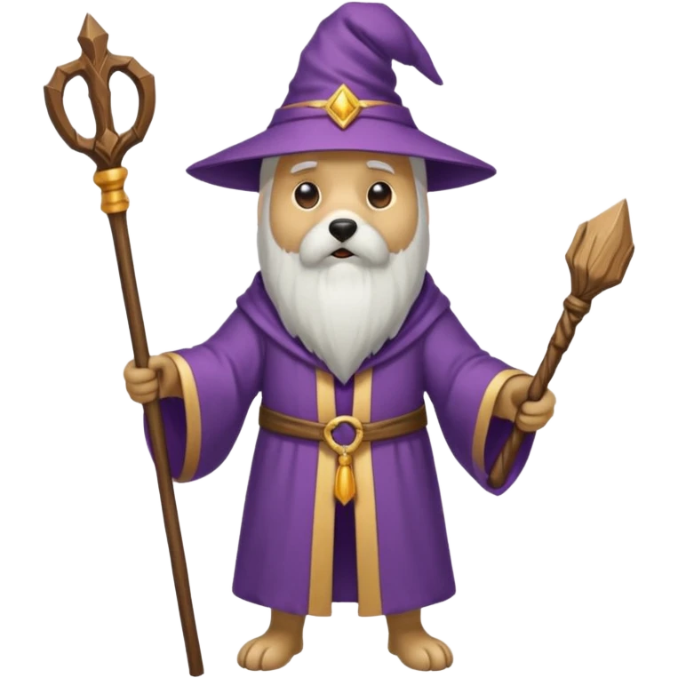 Dog wizard emoji