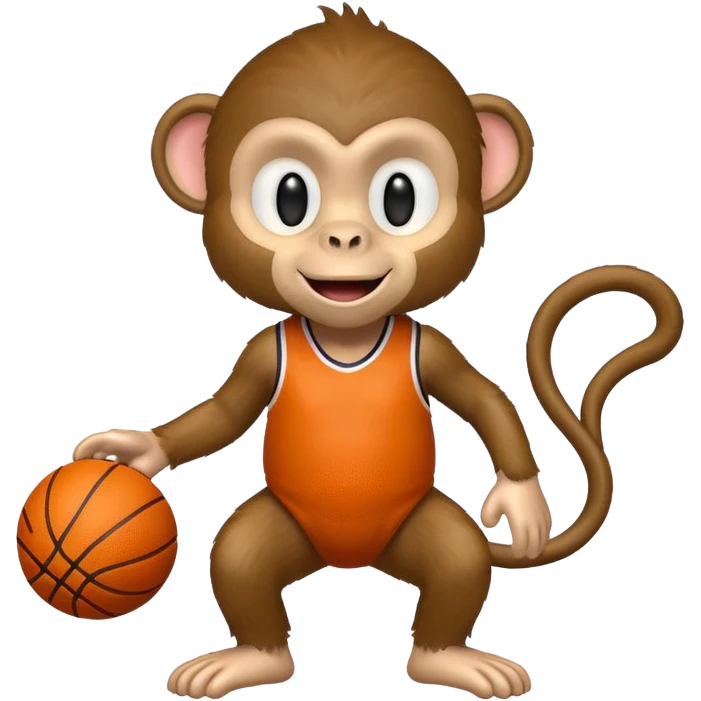 Basketball monkey emoji