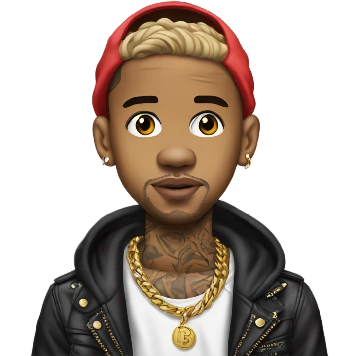 Hyper Realistic Chris Brown Royalty album  emoji