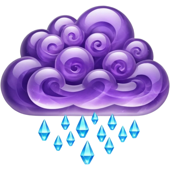 Purple amethyst cloud emoji