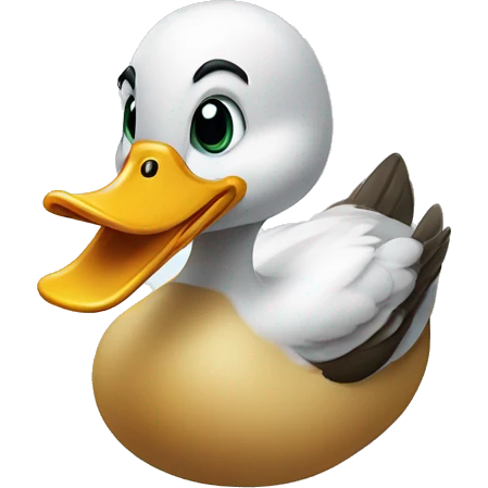 flirty duck emoji