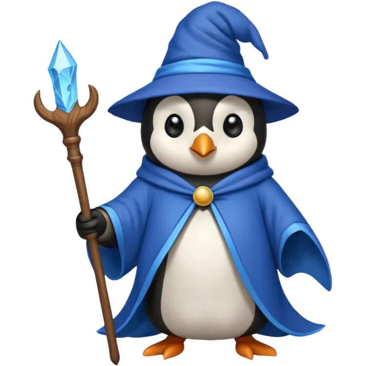 Penguin Wizard emoji