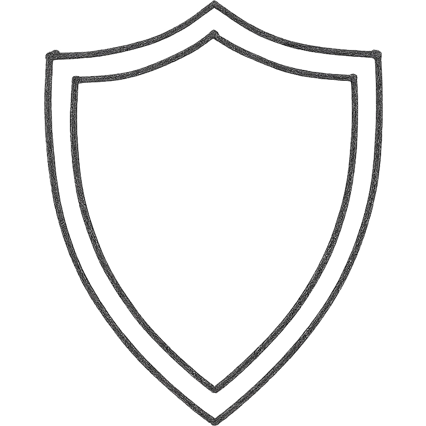 red shield icon emoji
