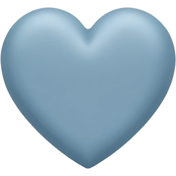 Dusty blue heart emoji