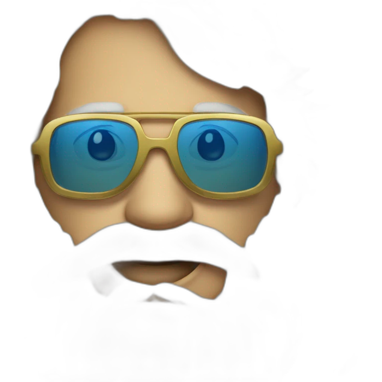 Calvo-con- gafas-azules emoji