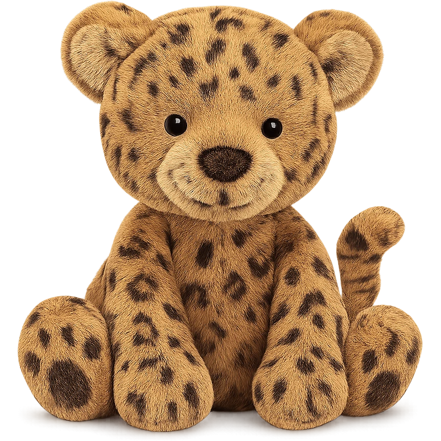 cute baby jaguar jellycat plushie emoji